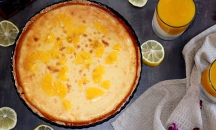 Tvarohový cheesecake s pomerančem